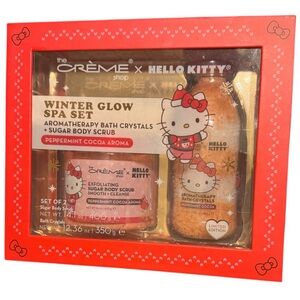Hello Kitty x The Creme Shop NWT Winter Glow Spa Set